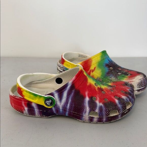 Crocs colourful unisex Clogs M6 W8 - Picture 2 of 5